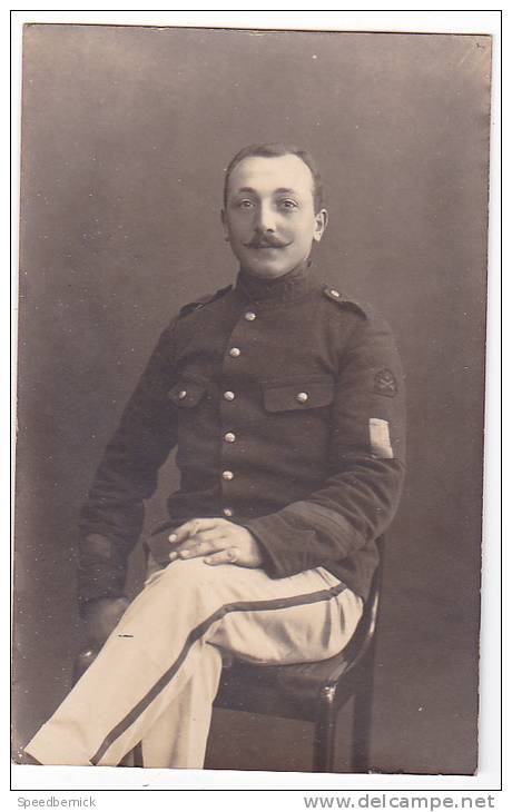 19639 Carte Photo Militaire Soldat, Capitaine Famille Ganty Delannoy, Rue Manchettes Pont à Celles. Scheller Wittingen - Pont-à-Celles