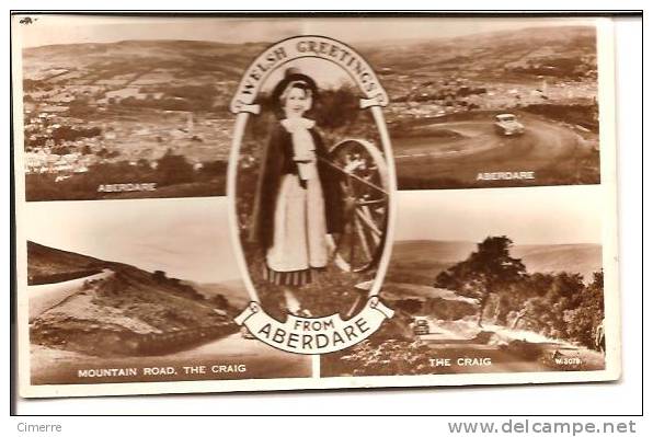 Royaume-Uni Pays-de-Galles Aberdare Multivues 1956 Valentine´s Card - Glamorgan