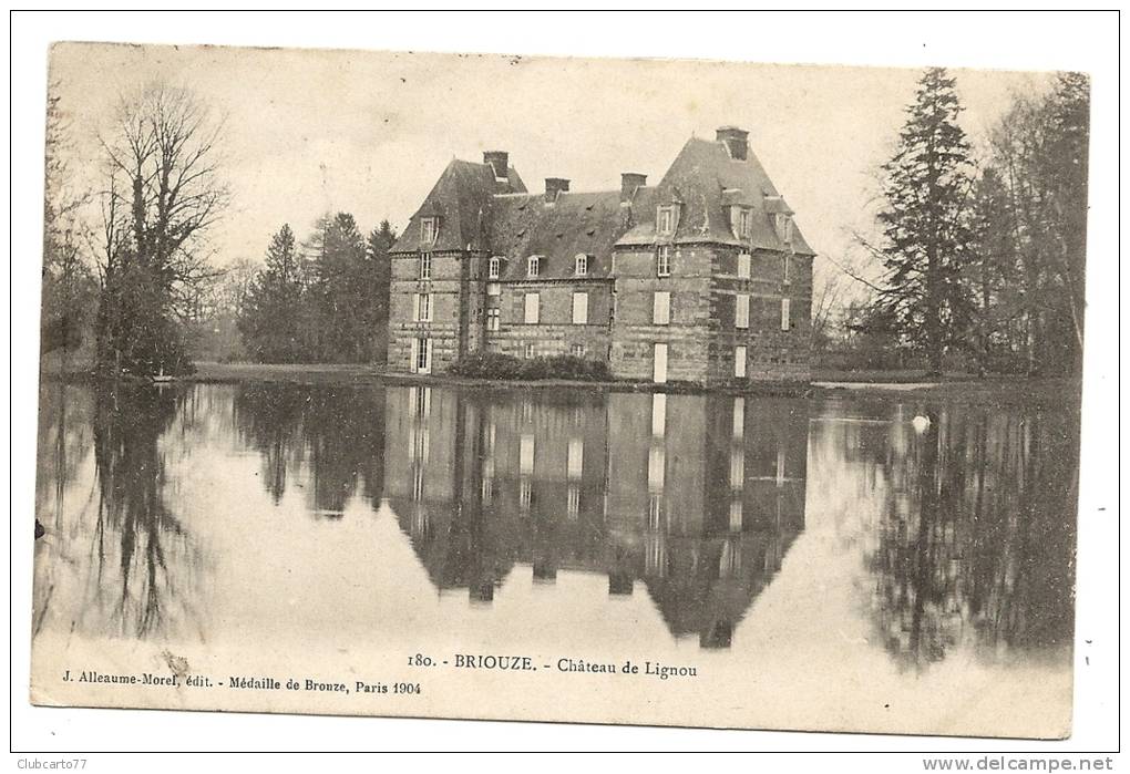 Briouze (61) : Le Château De Lignou En 1905. - Briouze