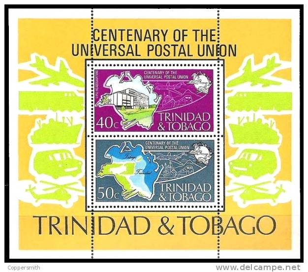 (005) Trinidad + Tobago  UPU 1974 Sheet / Bf / Bloc  ** / Mnh  Michel BL 12 - Trinidad En Tobago (1962-...)