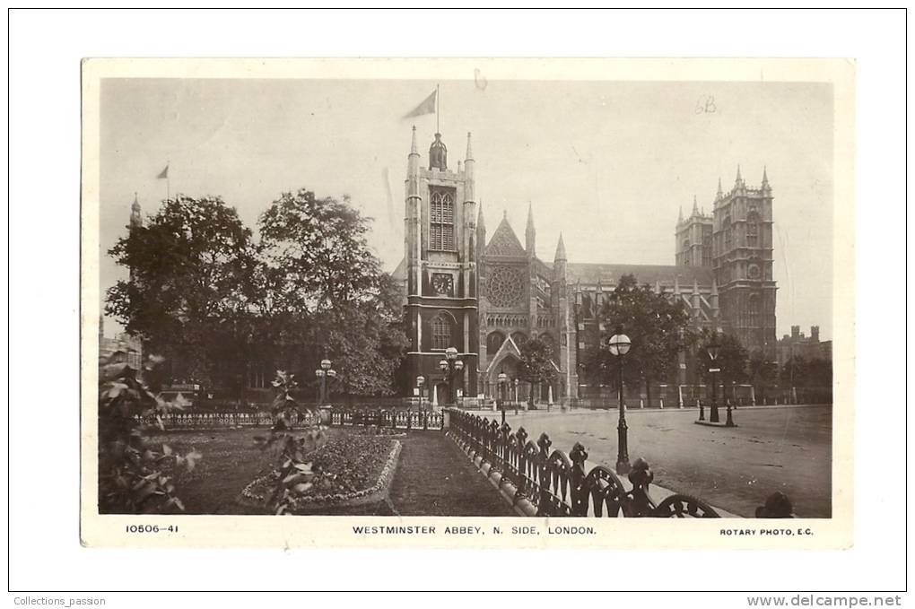 Cp, Angleterre, Londres, Westminster Abbey, N. Side, Voyagée 1913 - Westminster Abbey