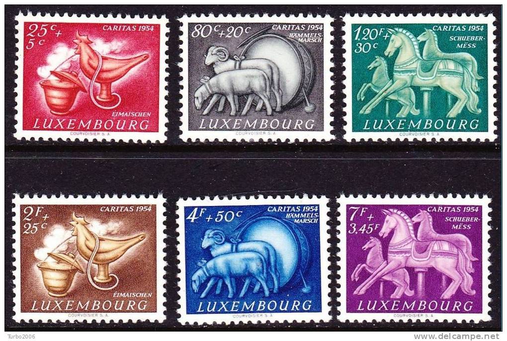 1954 Brauchtum II Satz Mit Falz  Michel 525 / 530 - Unused Stamps