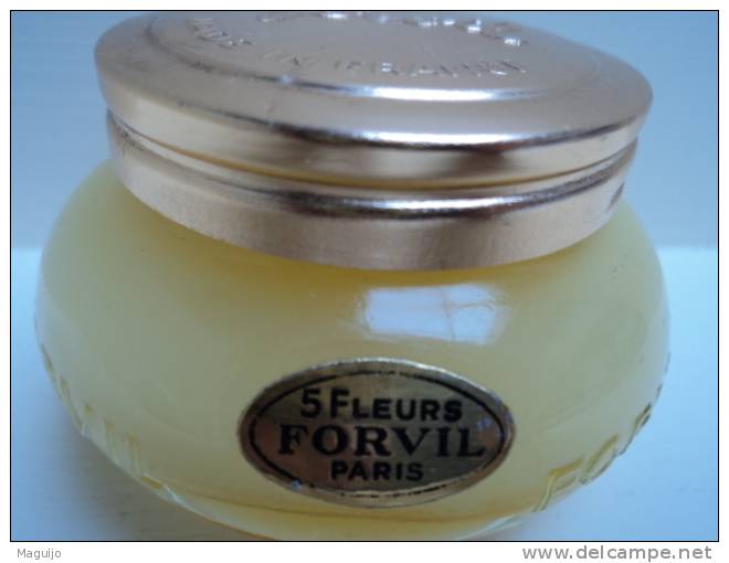 FORVIL:" 5 FLEURS " CREME PARFUMEE ///SEMI ANCIEN   LIRE !!! - Miniatures Womens' Fragrances (without Box)