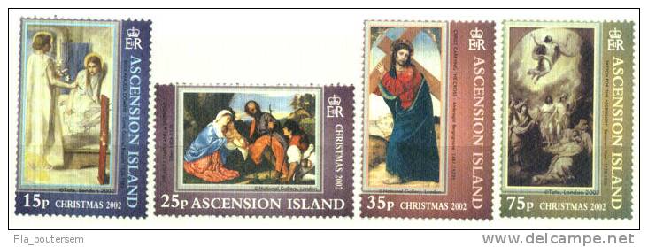 ASCENSION ISLAND : 09-10/2002 :(**) Set 4v : "CHRISTMAS 2002" - Ascension (Ile De L')