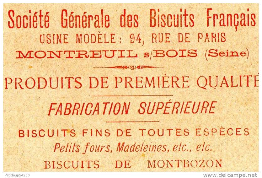 CHROMO   SOCIETE GENERALE DES BISCUITS FRANCAIS   Papier - Sonstige & Ohne Zuordnung