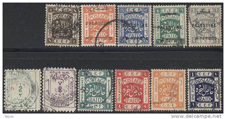 PALESTINE - MANDAT BRITANNIQUE - GOOD  LOT  - 1920-23 -  USED - Palestine