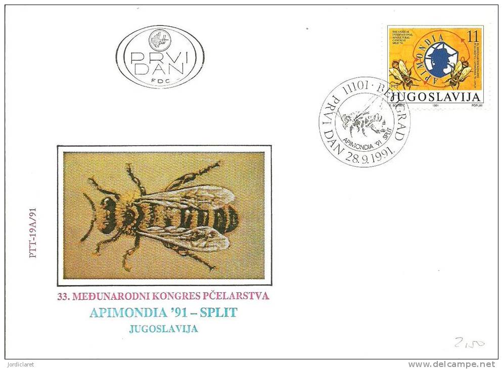 JUGOSLAVIA 1991 - Honeybees