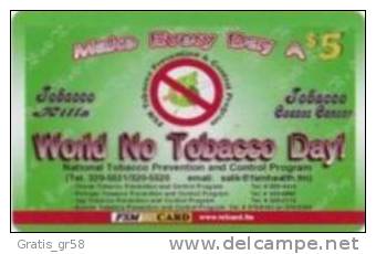 MICRONESIA - Remote Memory 5$ Card ,World No Tobacco Day, Used - Micronésie