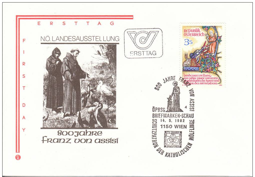 AUSTRIA 1734 "Landesausstellung - 800 Jahre Franz Von Assisi" Sonderstempel-FDC - FDC