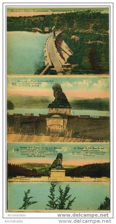 Barrage De La Gileppe : Série De 6 Cartes Couleurs Attachées (carnet, Lot) - Gileppe (Barrage)