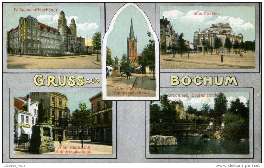 GRUSS AUS BOCHUM.....CPA 5 VUES - Bochum
