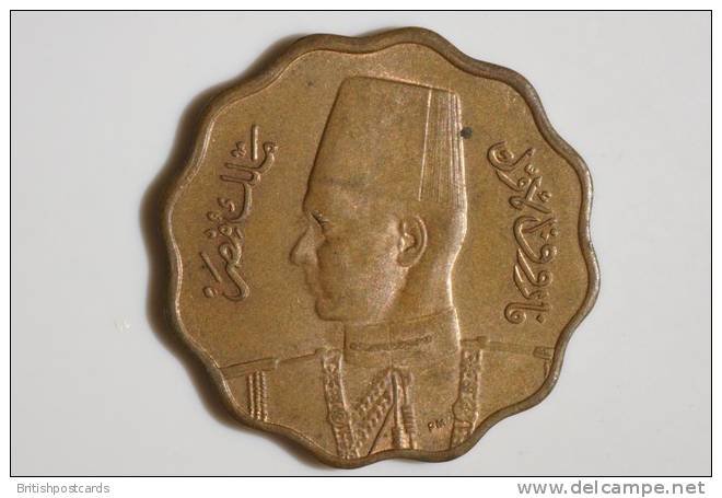 Egypt  - 10 Milliemes  - Farouk - 1943 - Egypte