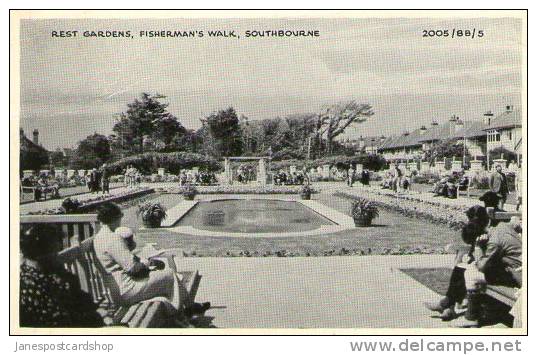 REST GARDENS - FISHERMAN'S WALK - SOUTHBOURNE - NR. BOURNEMOUTH, HAMPSHIRE - Bournemouth (avant 1972)