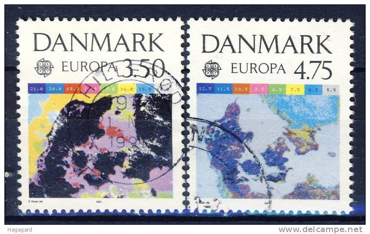 ##D251. Denmark 1991. Michel 1000-01. EUROPE/CEPT. Cancelled(o) - 1991