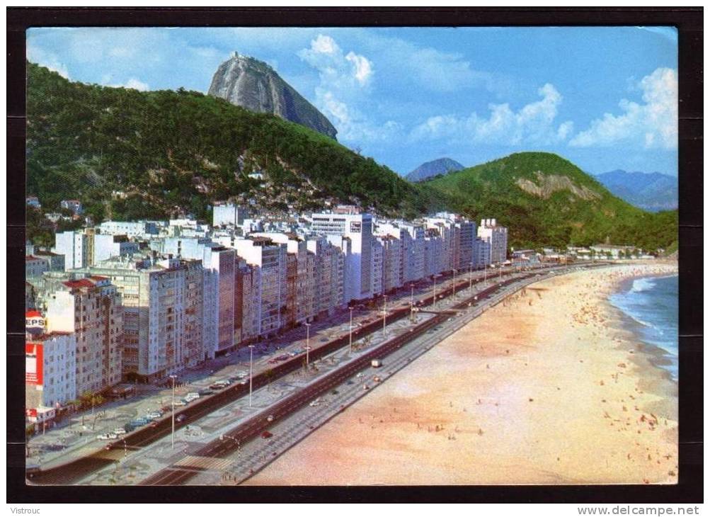 RIO - Vue Aérienne De La Plage De COPACABANA - Circulated - Circulé - Gelaufen - 1974. - Copacabana