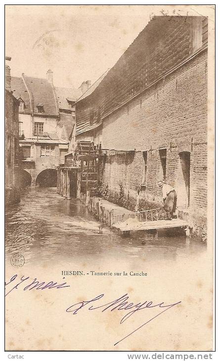 D62 - HESDIN - TANNERIE SUR LA CANCHE - En L'état Taches Voir Scan - Hesdin