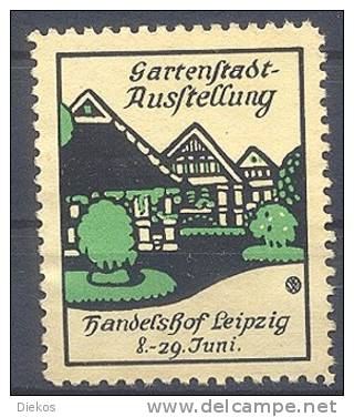 Werbemarke Cinderella Poster Stamp Gartenstadt Ausstellung Leipzig #47 - Werbung