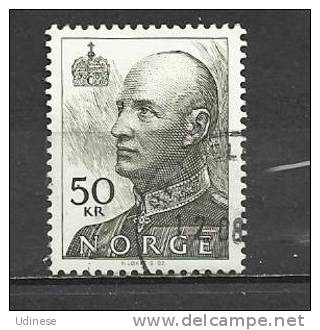 NORWAY 1992 - KING HARALD V 50 K -  USED OBLITERE GESTEMPELT - Used Stamps