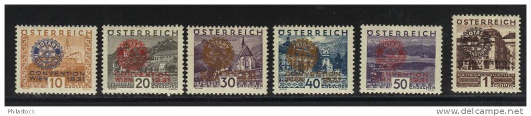 AUTRICHE N° 398 A à 398 F * (charniéres Propres) - Unused Stamps