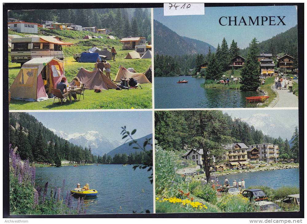 Champex - Lac 1466 M - Multivues ; Grand Format 10 / 15 (7410) - Sonstige & Ohne Zuordnung