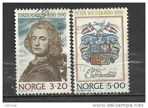 NORWAY 1990 - P. WESSEL TORDESKIOLD - CPL. SET -  USED OBLITERE GESTEMPELT - Used Stamps