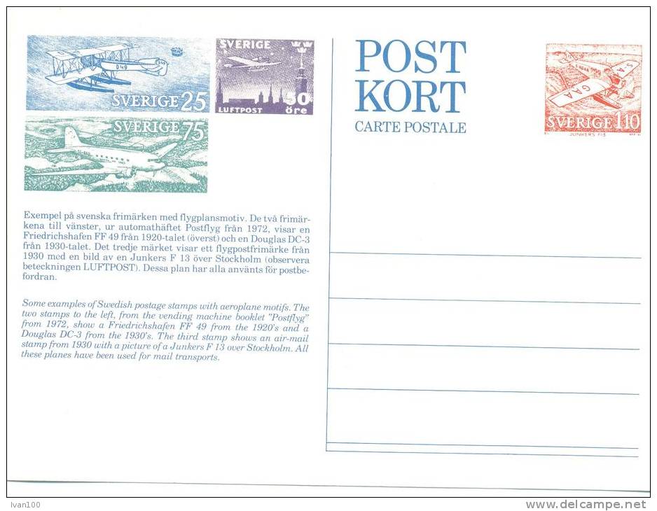 Sweden, Prepayd PC "Airplanes",    Mint/** - Lettres & Documents