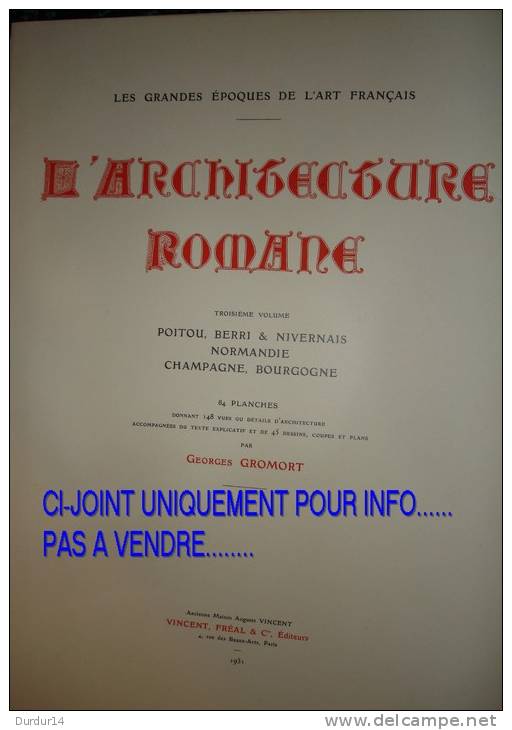 L´ARCHITECTURE - 1931 - FONTEVRAULT ( Maine Et Loire ) L´Église - L'Entrée - Vue Intérieure (2) - Architecture