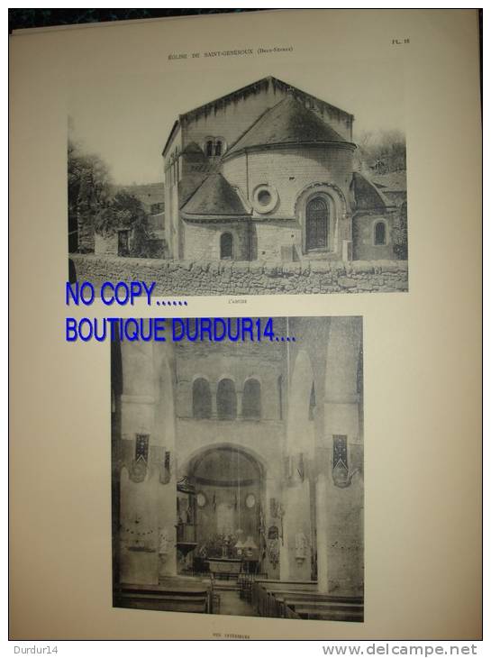 L´ARCHITECTURE - 1931 - SAINT-GENEROUX ( Deux-Sèvres ) L´Église - L´Abside - Vue Intérieure - Architektur