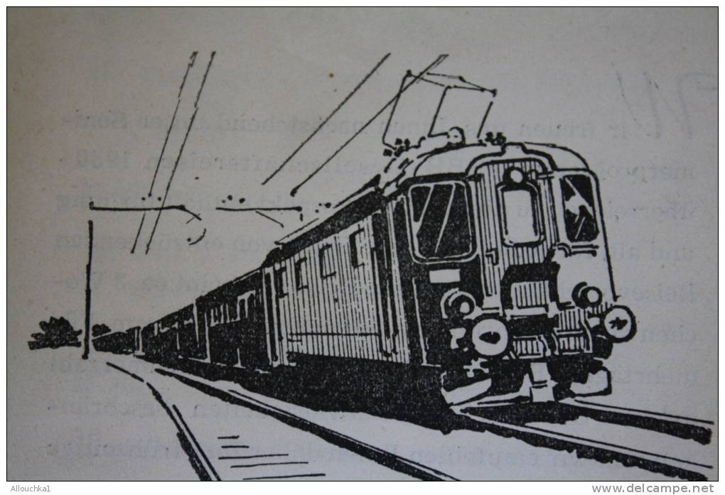 Sommer 1950 Programm Dépliant Guide Réseau Der Begleiteten Gesellschaftsreisen Gravure Train électrique Berne En Suisse - Europe