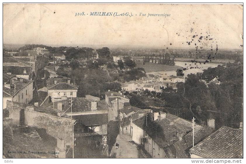 MEILHAN  Vue Panoramique - Mauvais état - Meilhan Sur Garonne