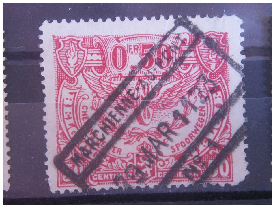 BELGIUM, 1920, Used 50c, RAILWAY STAMPS, Scott Q110 - Sonstige & Ohne Zuordnung