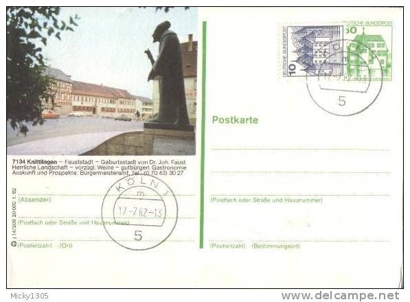 Germany - Postkarte Gestempelt / Postcard Used (z146) - Cartes Postales Illustrées - Oblitérées