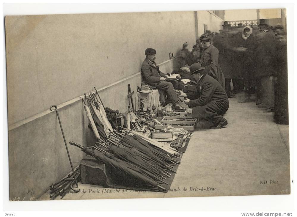 Paris  -  Marché Du Temple  - Marchands De Bric à Brac. - Otros & Sin Clasificación