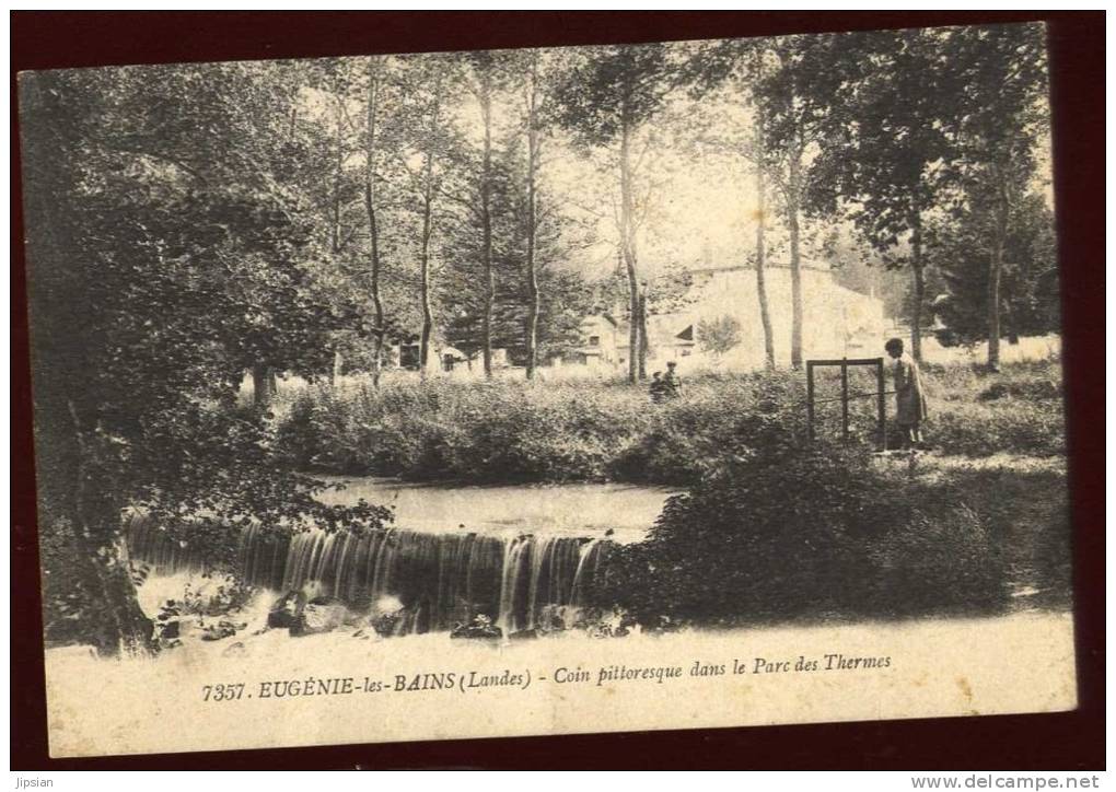 Cpa Du 40  Eugénie Les Bains Coin Pittoresque Dans Le Parc Des Thermes LEM17 - Autres & Non Classés