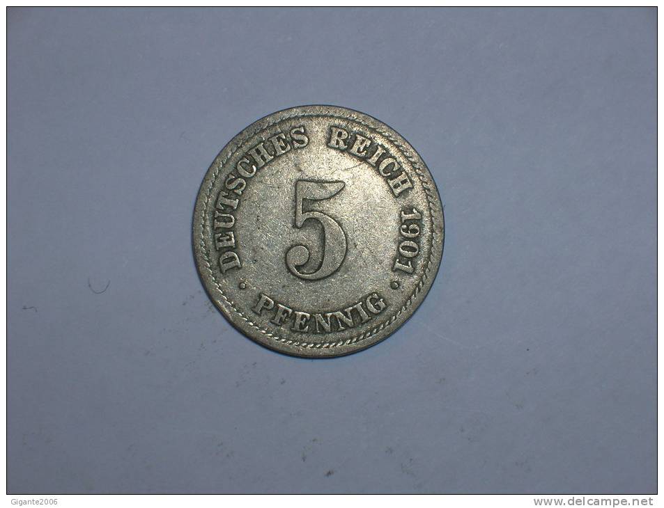 5 Pfennig 1901 E (270) - 5 Pfennig