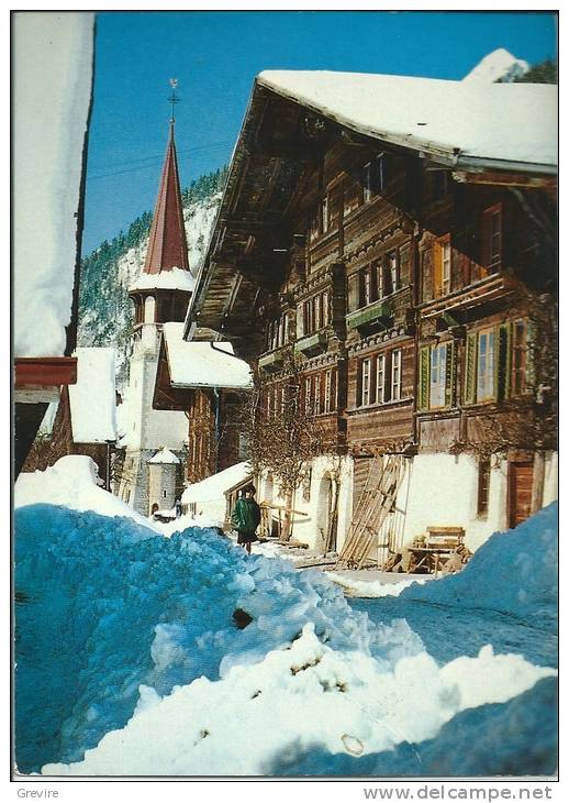 Bellegarde / Jaun,  Vue Partielle Du Village En Hiver - Bellegarde