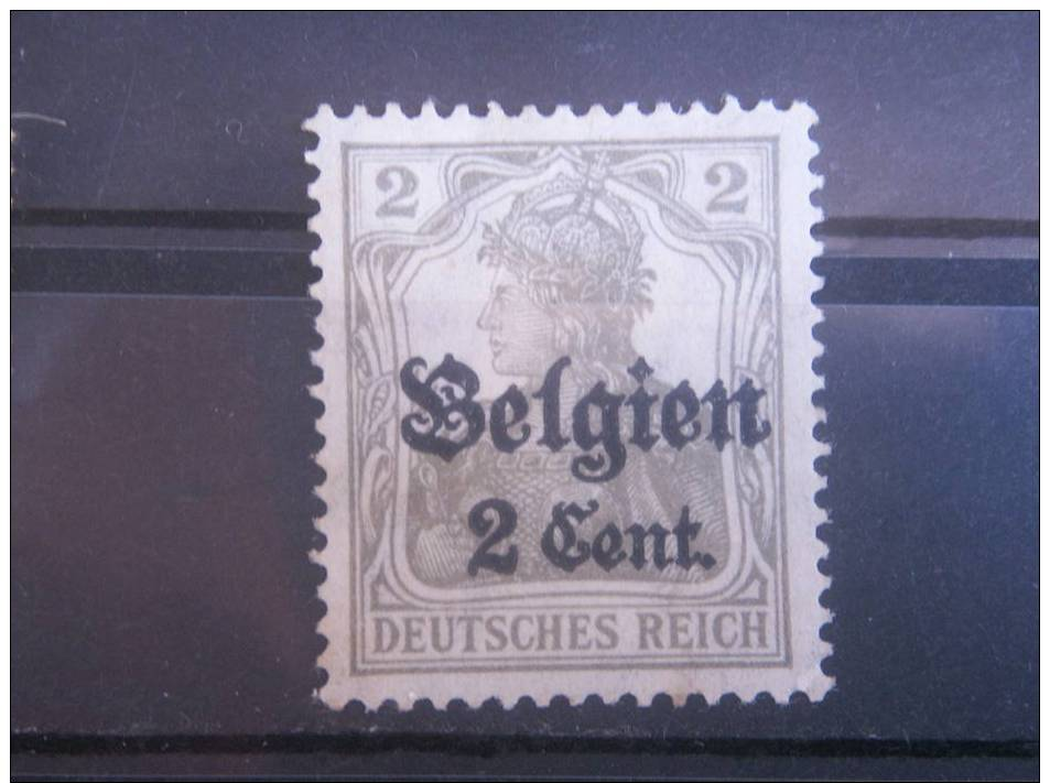 BELGIUM, 1916, Used 2c On 2pf,  GERMANY OCCUPATION, Scott N10 - OC1/25 General Government