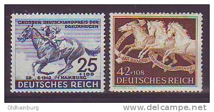 DR/ Österreich 1942, ANK 814- 815, Blaues Und Braunes Band, Postfrisch ** - Ungebraucht