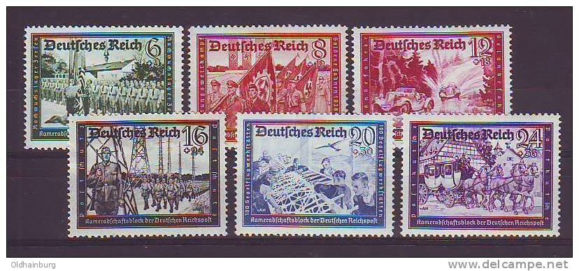 DR/ Österreich 1941, ANK 773- 778, Kameradschaftsblock, Postfrisch ** - Unused Stamps