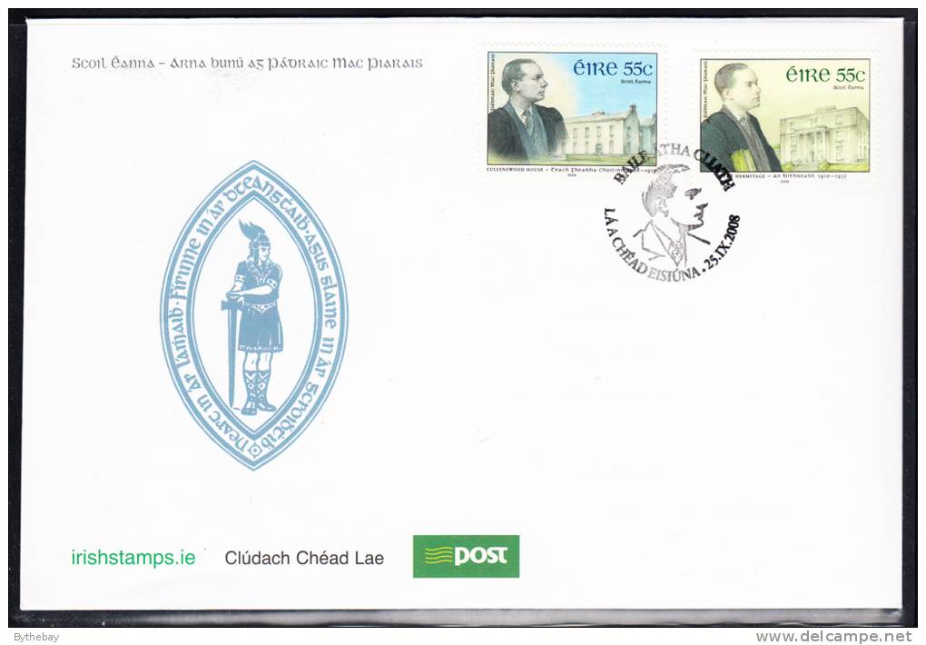 Ireland Scott #1803-1804 FDC Set Of 2 55c Patrick Pearse - FDC