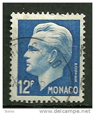 Monaco Oblitéré . Y & T N°347 ;  " Rainier III " - Oblitérés