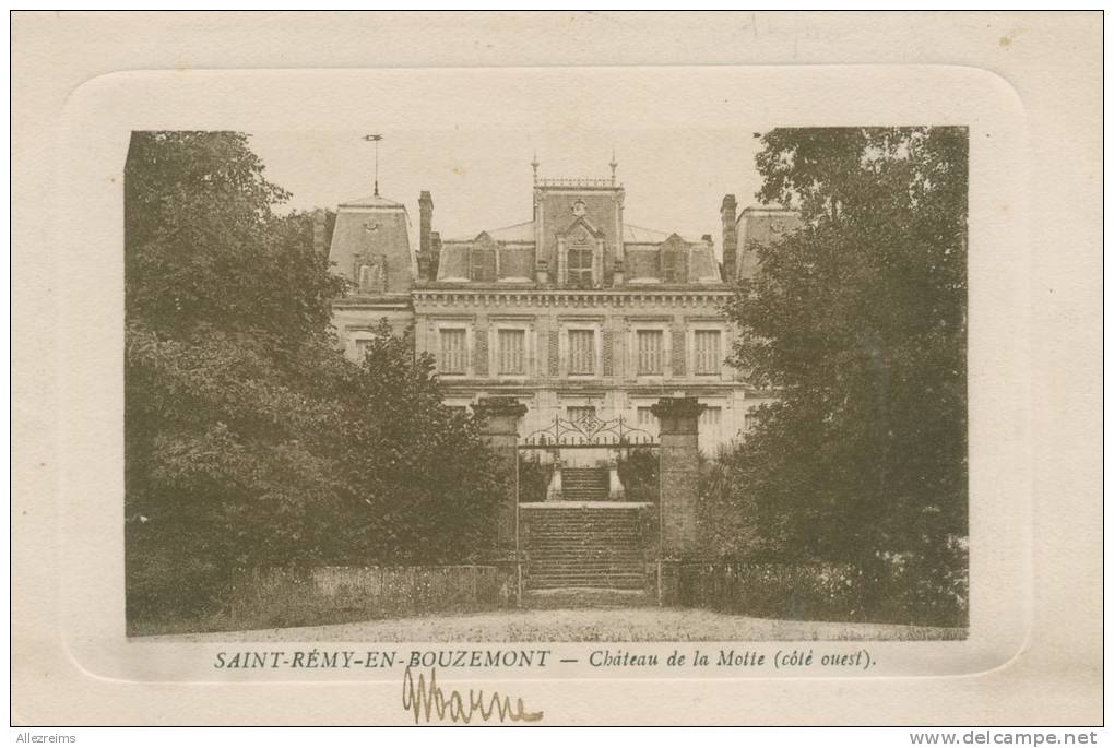 CPA 51 : SAINT REMY En BOUZEMONT Chateau De La Motte Ouest  A   VOIR  !!! - Saint Remy En Bouzemont