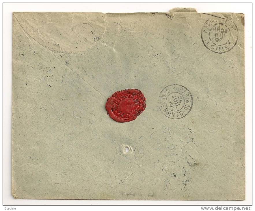 Lettre - SUEDE - STOCKHOLM - RECOMMANDEE Càd S/TP10 Ore Rougex4 - 1896 - Cartas & Documentos
