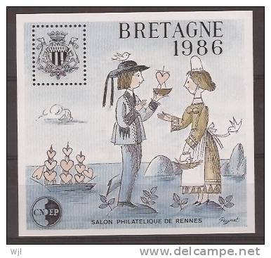 Bloc CNEP N° 7 - Neuf - Salon Philatélique De Rennes BRETAGNE 1986 - CNEP