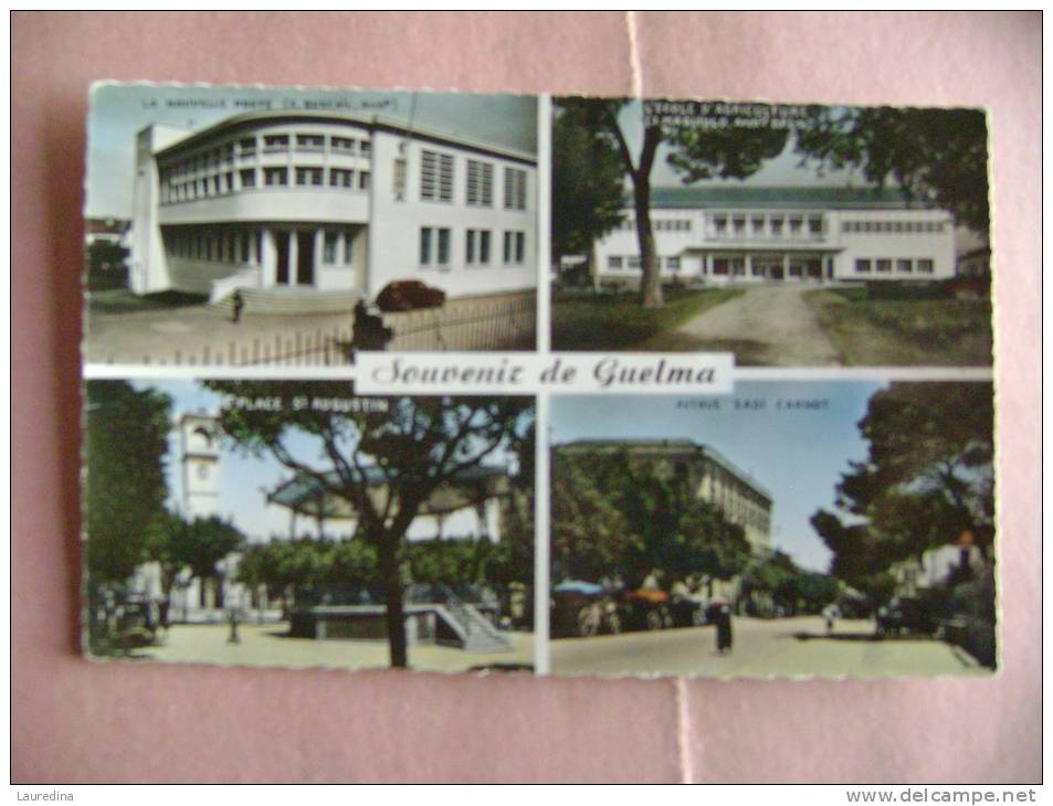 CPSM  SOUVENIR DE GUELMA - ECRITE EN 1956 - Guelma