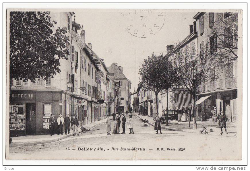 01  BELLEY   La Rue Saint Martin - Belley