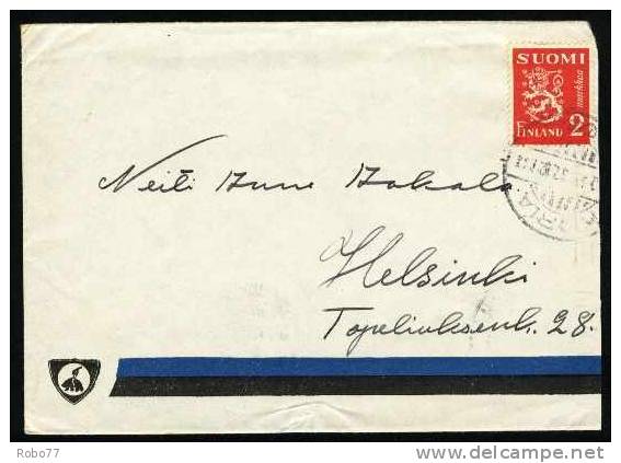 1933 Finland Cover Sent To Helsinki.  (G35c001) - Covers & Documents