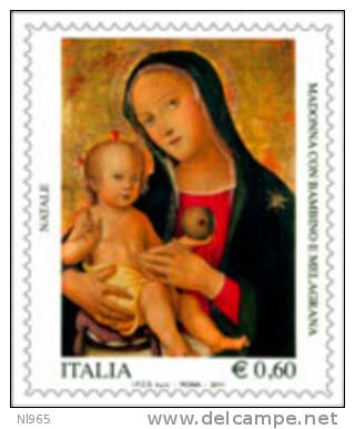 REPUBBLICA ITALIANA  ITALY   ANNO 2011  NATALE NUOVI  MNH ** - 2011-20: Mint/hinged