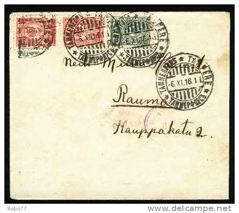 1916 Finland Cover. Tammerfors, 6.XI.16. (G35c004) - Lettres & Documents