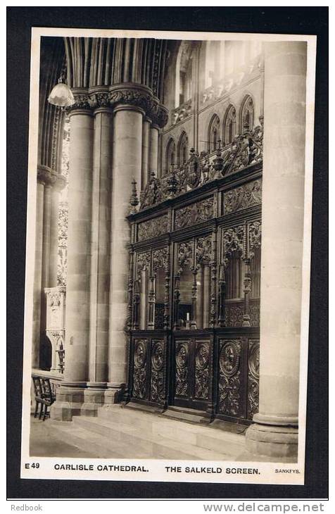 RB 819 - Sankeys Real Photo Postcard - The Salkeld Screen Carlisle Cathedral Cumbria - Carlisle